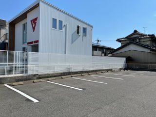 愛知県　春日井市　飲食店駐車場　塗り替え工事